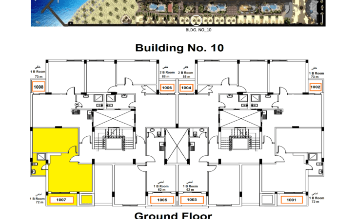 Egypt, Nubia, příklady půdorysů apartmánů