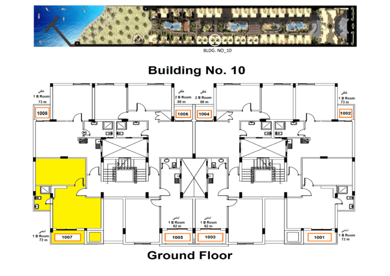 Egypt, Nubia, příklady půdorysů apartmánů